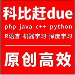 Python编写Java程序网页C代码php数据分析C++辅导matlab编程R语言