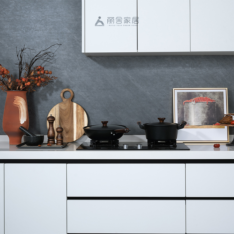 样板间锅具套装橱柜展厅软装摆件