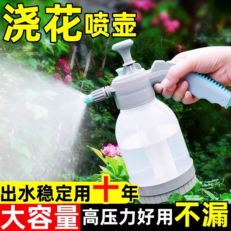 浇花喷壶气压式喷水壶喷雾器小型家用高压力打药2L打农药清洁专用