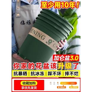 花盆家用塑料加厚客厅阳台盆景花盆多肉加仑盆绿萝吊兰专用盆栽盆