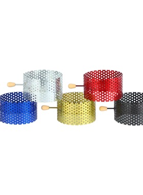 跨境货源水烟配件 网状水烟炭隔 带木头手柄免锡纸金属碳碗