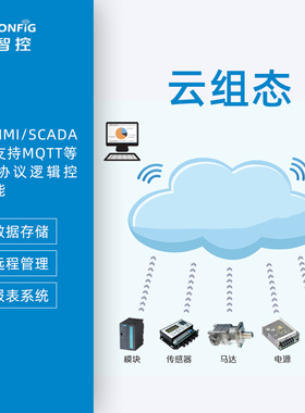 维智控云图形组态网关HMI/SCADA物联网数据采集B/S架构通讯管理机