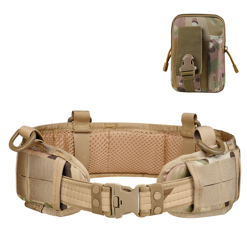 成人眼镜蛇扣战术腰封户外快拆多功能腰带真人CS训练尼龙腰封套装