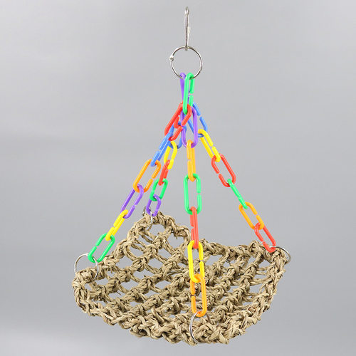 Grass net parrot swing parrot hammock toy nibble climbing