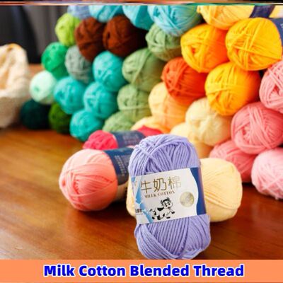 Milk Cotton Yarn Comfortable Wool Blended Thread Apparel Sew