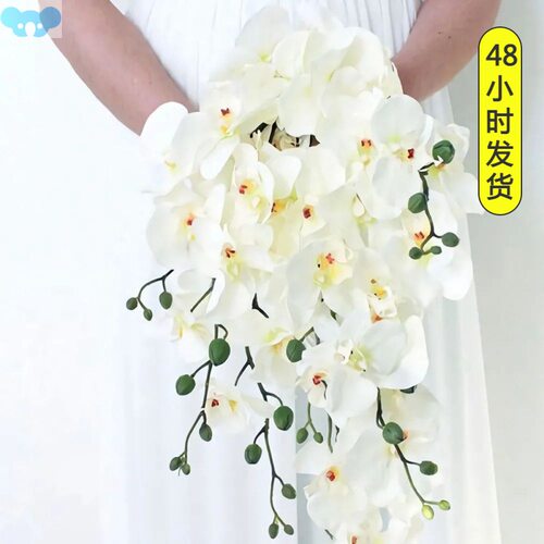Artificial Flowers Real Touch Artificial Moth Orchid跨境