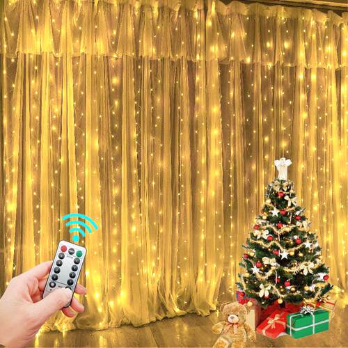Garland Curtain for Room New Year's Wedding Christmas Lights