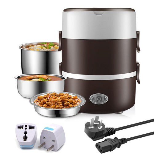 220V EU Plug Electric Heating Lunch Box Mini Steamer跨境