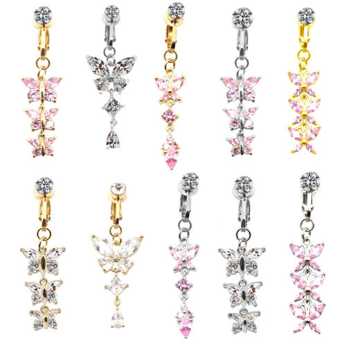 Fashion Faux Body Piercing Jewelry Fake Belly Piercing Butte