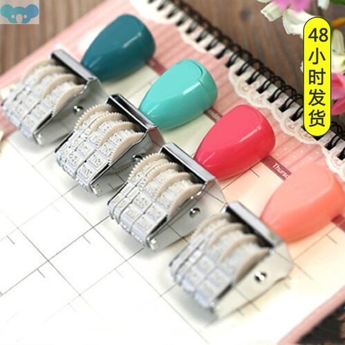 Cute Date Stamp for Planner Clear Stamps Bussiness Rubber跨