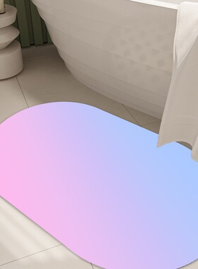 Bathroom Floor Mats Diatomaceous Earth Rubber Soft 浴室地垫1