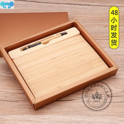 Bamboo Notebook Set Bamboo Wooden Pen Gift Real Estate Enter