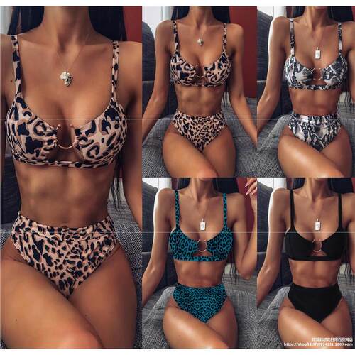 Separates Bikini Women Leopard Beach bathing suit swimwear