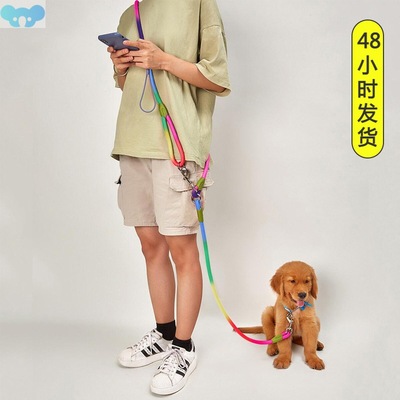 Reflective Nylon Dog Leashes Pet Dogs Chain Traction Rope跨