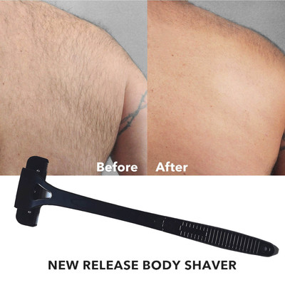 Men Back Shaver Hair Shaver Two Head Blade Foldable Trimmer