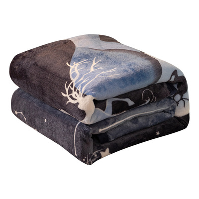 Flannel Warm Throw Blanket Sherpa Fleece Bed Cover