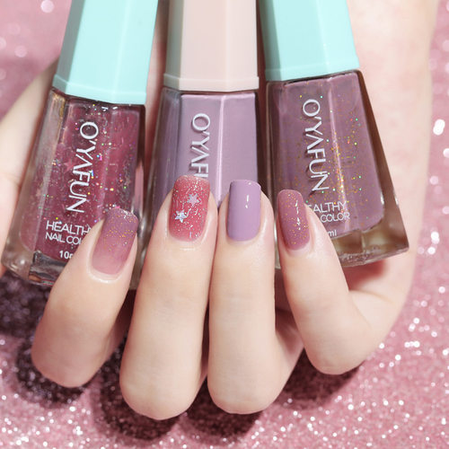Ouyafei New Bake Free nail polish Lasting, Colorfast, Peela