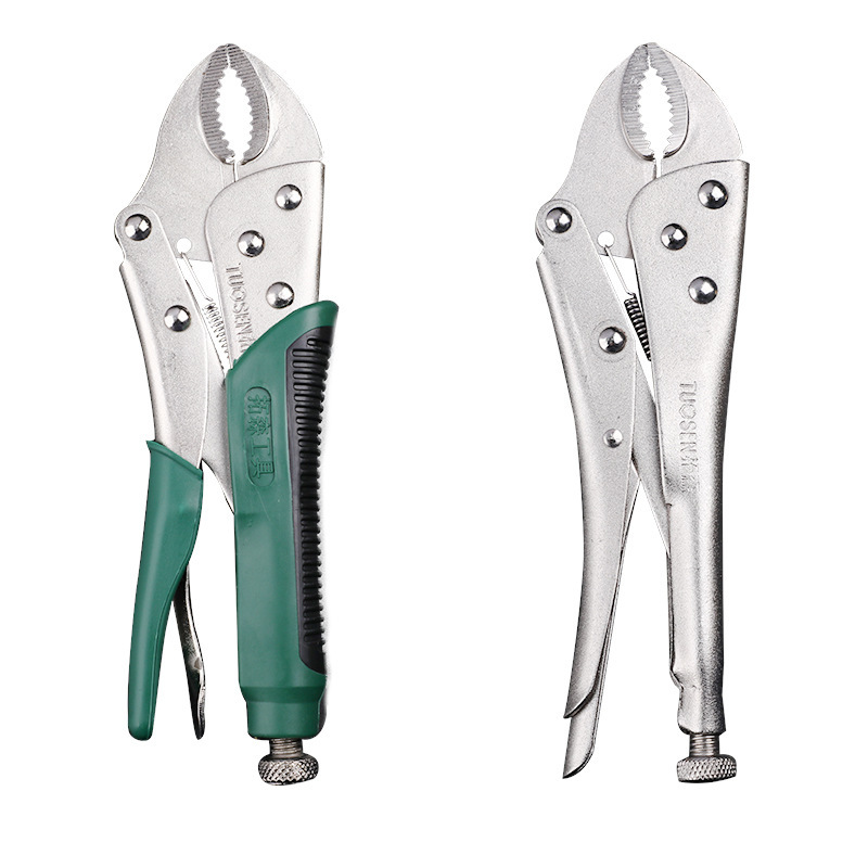 10 Inch Locking Pliers Round-mouth Forceps Adjustable Jaw跨
