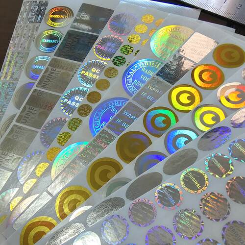 100pcs Hologram Security Label Sticker VOID Left If Removed