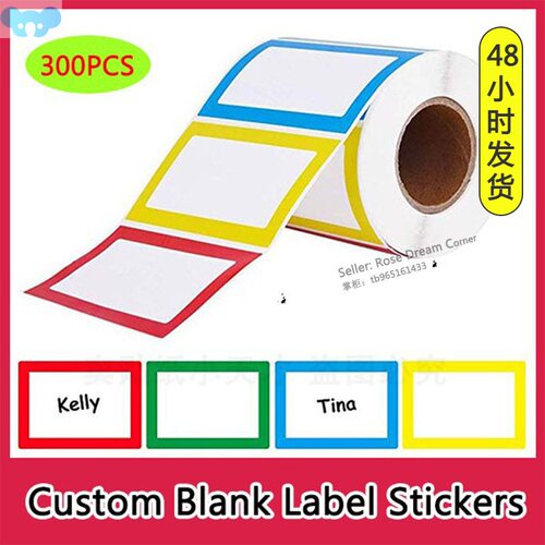 Kids Names Label Name Tag Sticker Blank Stickers Roll Tape跨