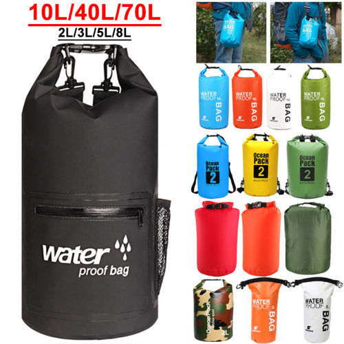 2L/10L/70L Waterproof Water Resistant Dry Bag Sack Storage跨