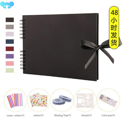 diy photo album horizontal bow organizer booklet set shot