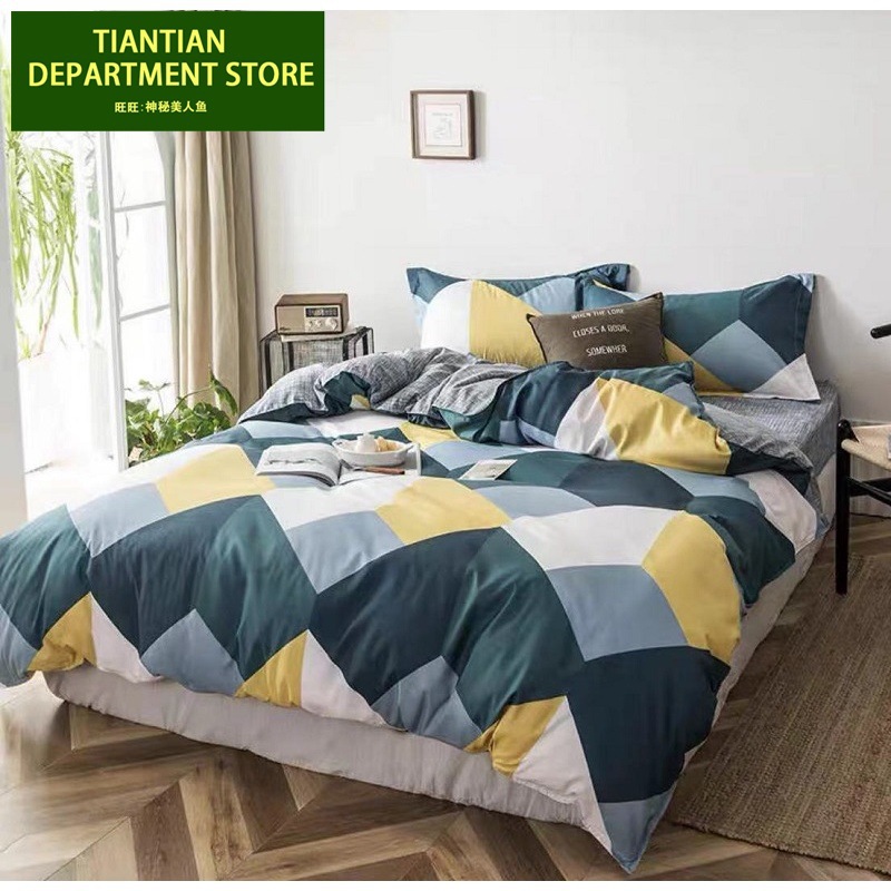 四件套bed linen cover pillow student bedding set sheet sets