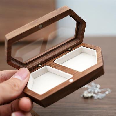 Ring Box Jewelry Storage Engagement Wedding Ceremony Ring跨