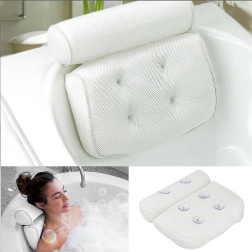 Bathroom Suction Cup Pillow 3D Mesh Bath Pillow SPA Pillow
