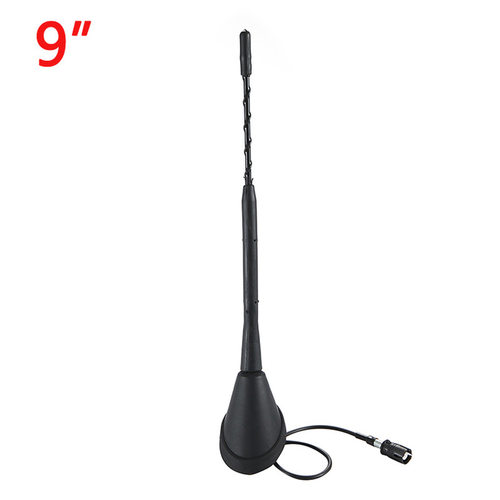 1 Set Universal 9 Inch Car Anti Noise Whip Roof Mast AM/FM跨