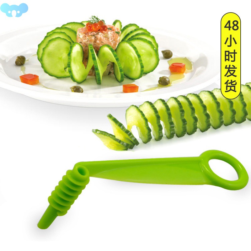 1Pc Random Color Manual Cucumber Spiral Slicer  Fruit跨境专
