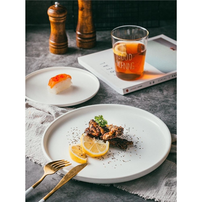 Dinner Plates ceramic steak plate web Porcelain盘 Ware White