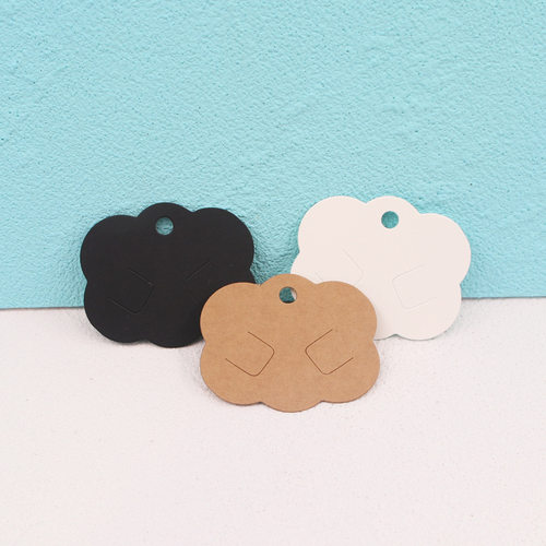 Paper card trinket card white cardboard 6