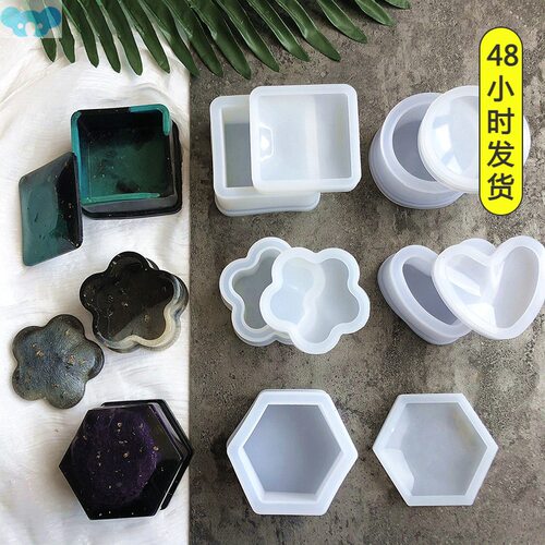 Cement Jewelry Storage Box Silicone Mold Clay Molds Silicone