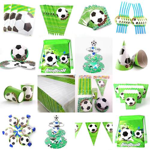 Football Soccer Theme Kids Birthday Party Decoration Set