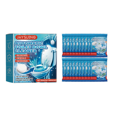 Toilet cleaner tablet efficient descaling