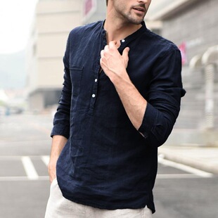 Men Shirt Black Shirts Mens Cotton For 衬衫 Summer Office