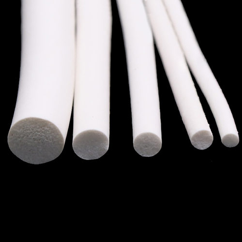 Silicone rubber sponge strip White Closed Cell Circular Foam