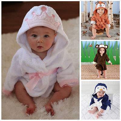 square hooded bath towel for baby cartoon robe infant towels