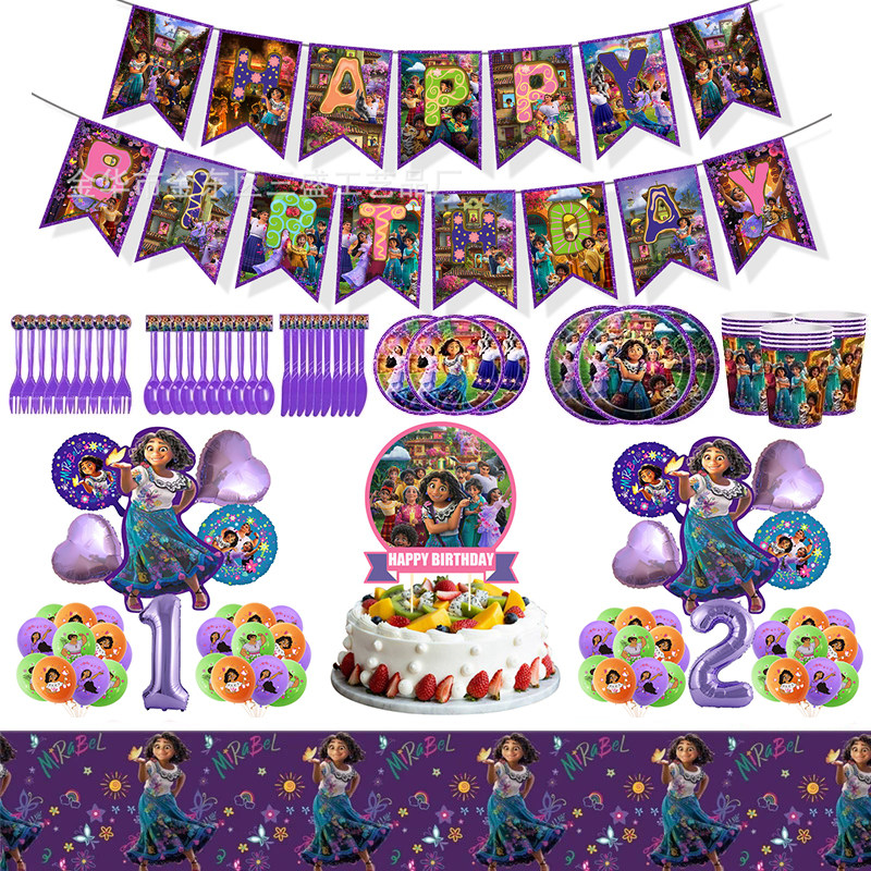 Encanto Mirabel Birthday Balloons Decoration, Encanto Mirabe