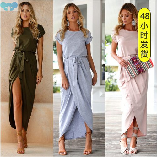 Plus Size Women Summer Dress loose Летние платья