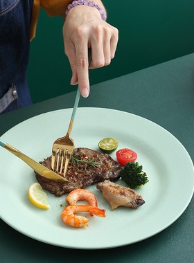 Plates household dishes wheat straw plastic盘子家用菜盘1