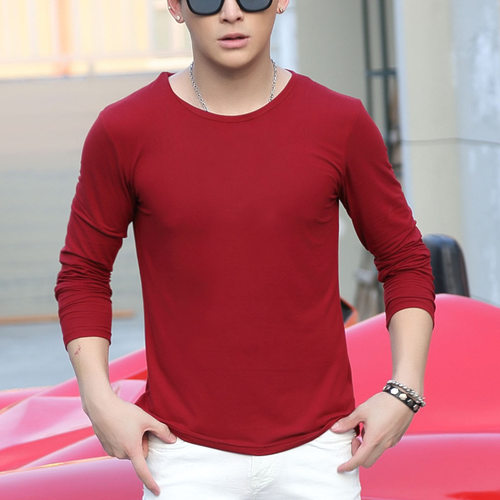 Men cotton long sleeve t shirt winter clothes man tops boy