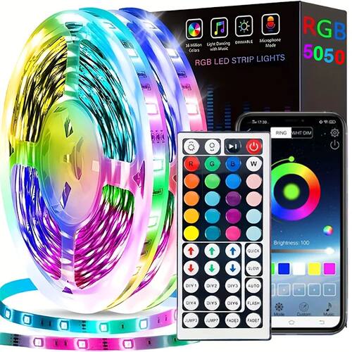 Led Lights for Room RGB 5050 Led Strip with Remote Control C
