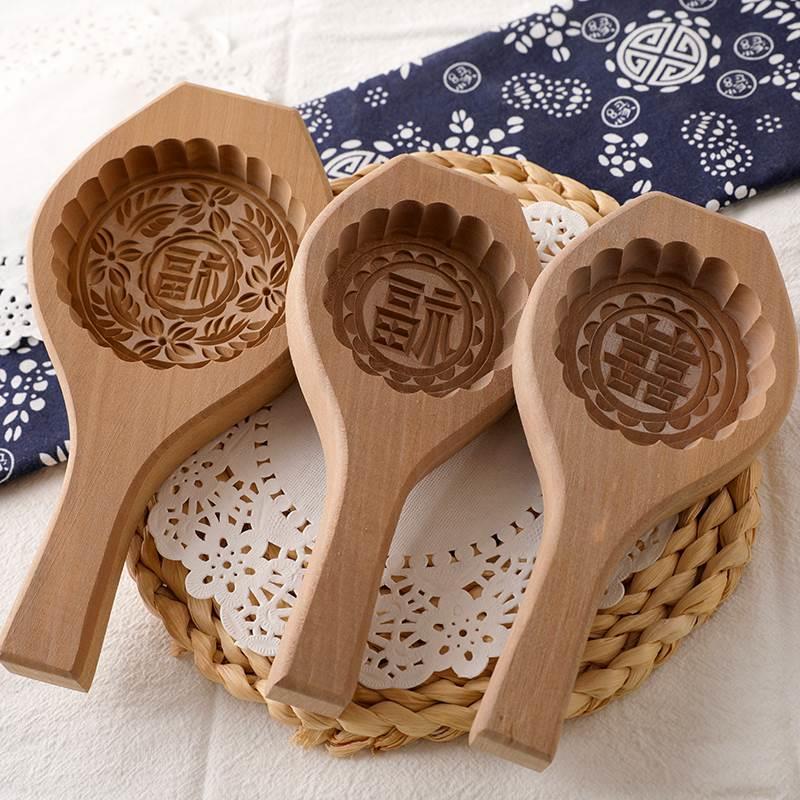 做糯米糍粑的模具粑粑手压式艾饺家用印子粑米粿月饼手工模型糕点