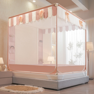 蚊帐家用2026新款卧室150x200卡扣支架全底防摔全底2米x2.2米床夏