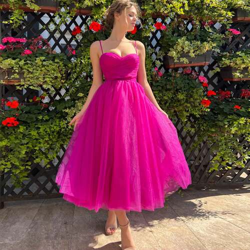 欧美女网纱连衣裙宴会生日礼服聚会裙蓬蓬裙Party Evening Dress