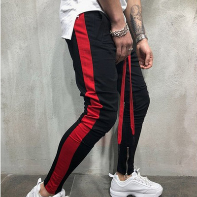 s Streetwear Man Pant Side Stripe Fashion Mens Joggers Pants