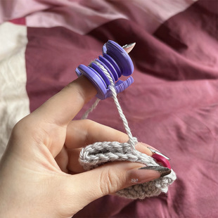 新品Crochet tool钩针纱线保护套手指防护指套3D打印钩针工具