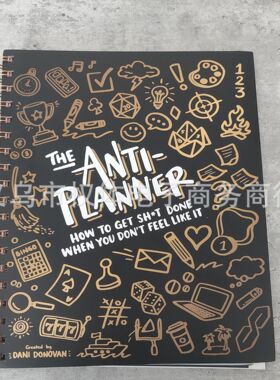 新品反计划记事本PLANS+STUFF UNDATED YEARLY PLANNER规划本